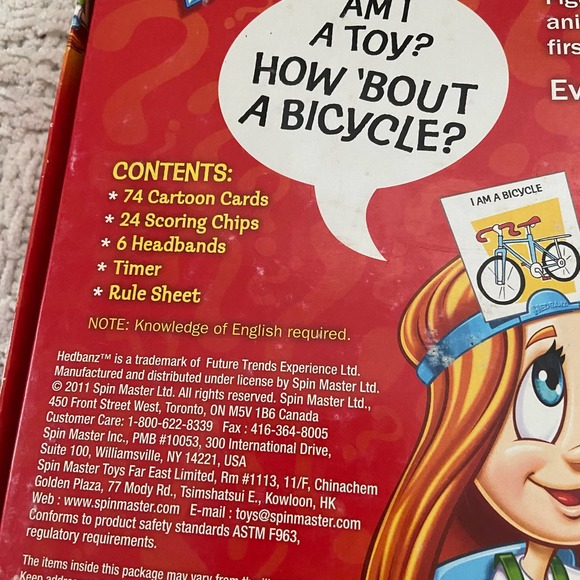 HEDBANZ 2ND EDITION The Quick Question Game of "What Am I?" Ages 7+ - INCOMPLETE - Picture 5 of 8